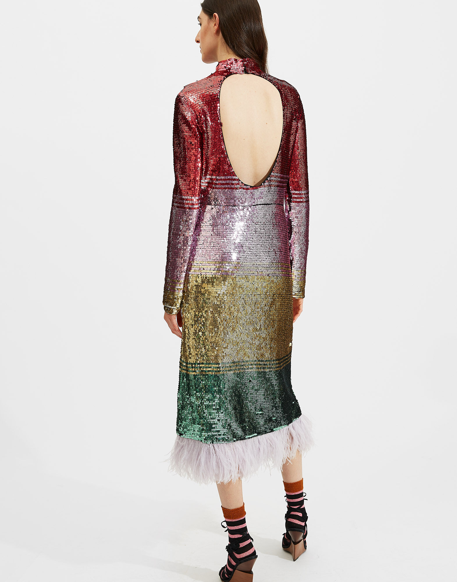 LaDoubleJ Gala Dress Multicolor Oro DRE0133SEQ001MUL0001