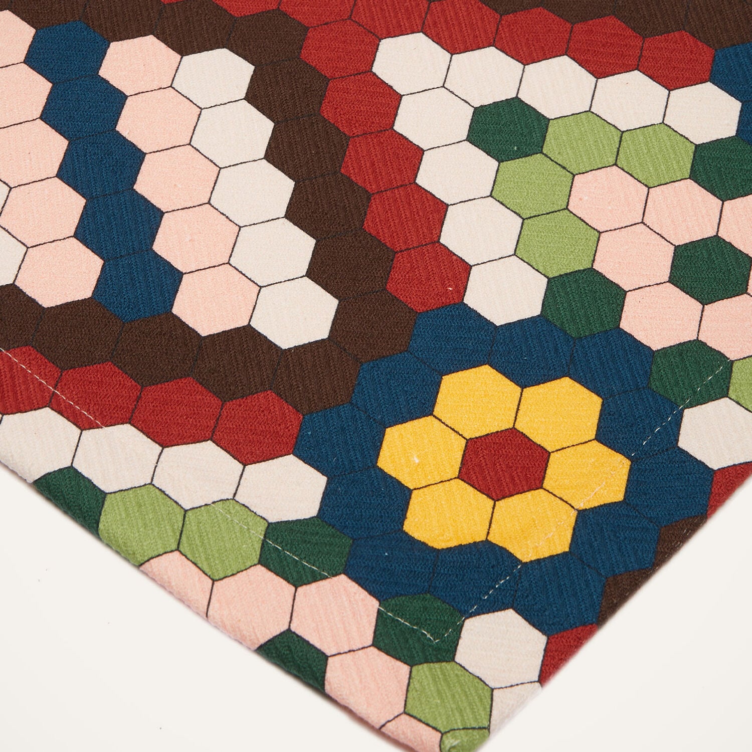  La Doublej Placemats & Runners Gend - Harringbone Runner (50x160) Honeycomb Tiles One Size 100% Cotton 