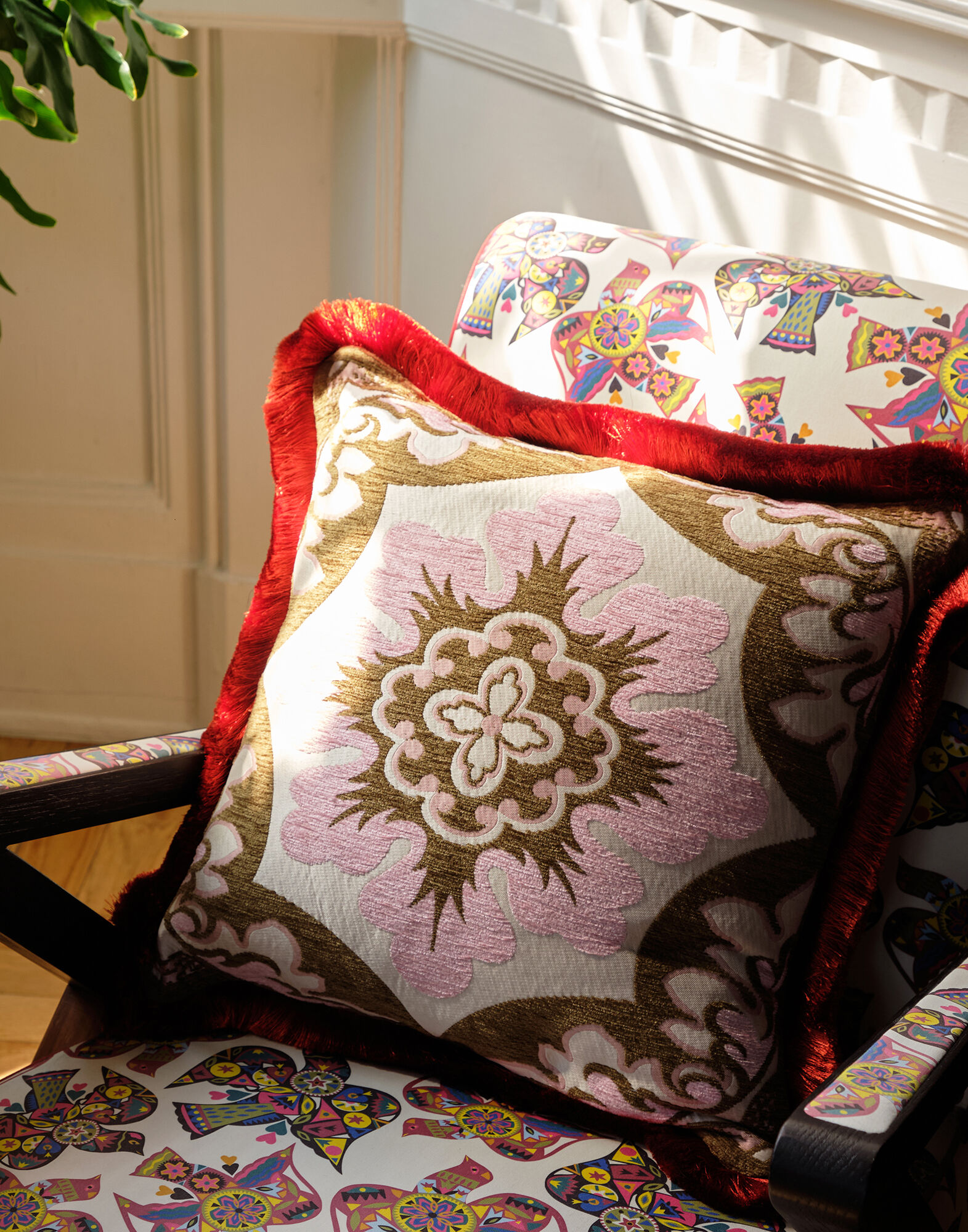 La DoubleJ Cushion Palazzo Light Pink CUS0032JCQ120PAL01PI20