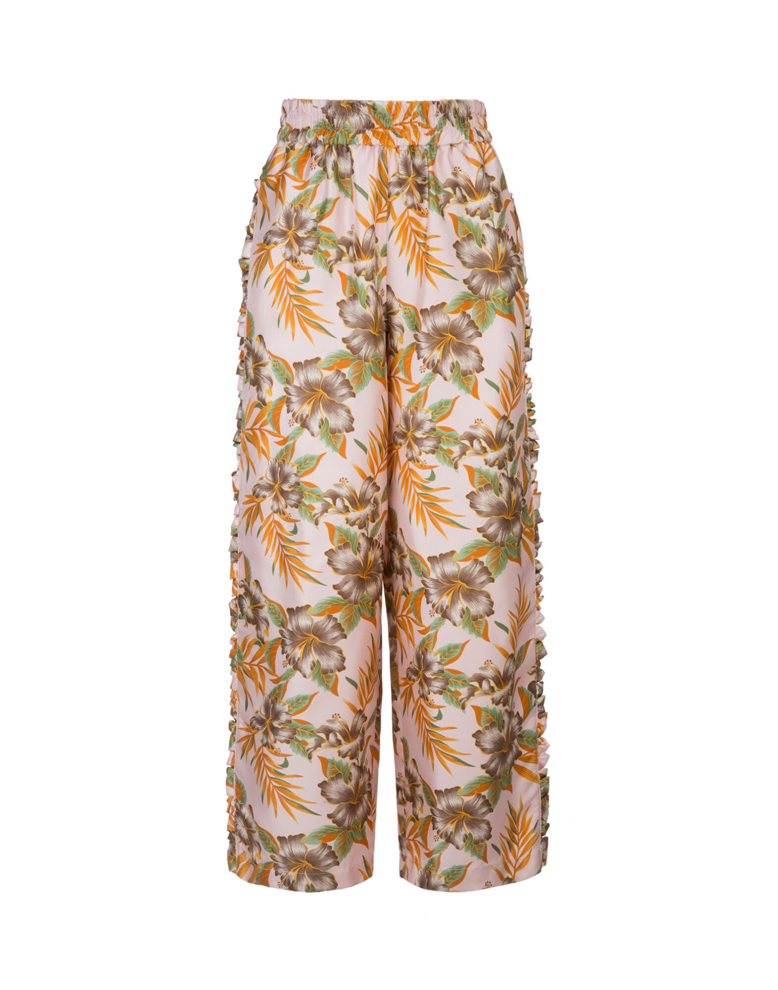 LaDoubleJ Ruffle Pants Polinesia TRO0002SIL001PLN0001