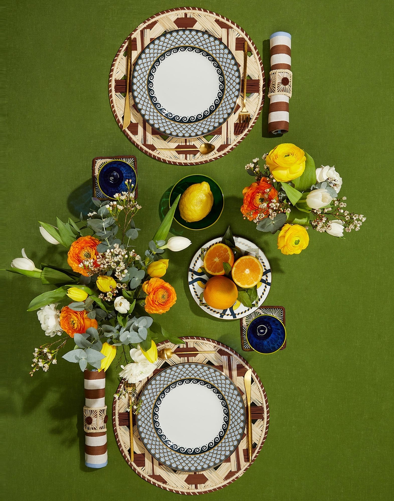 La DoubleJ Raffia Placemats Set Of 2 La DoubleJ Raffia Placemats Set Of 2 Napoli Cioccolato TBM0011RAF007NAP0005