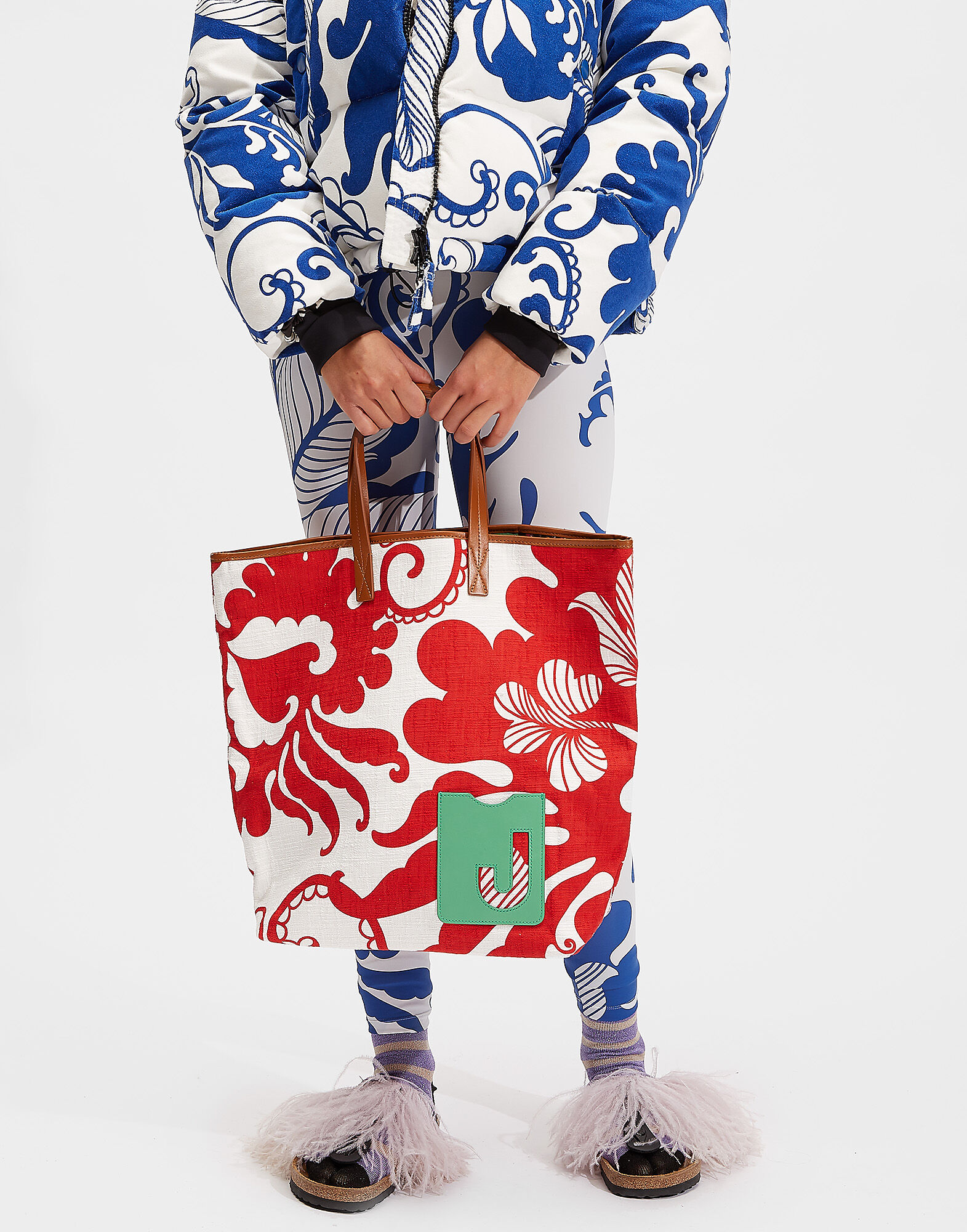 LaDoubleJ Shopper Tote Bag Marea BAG0006COT005MRE0001