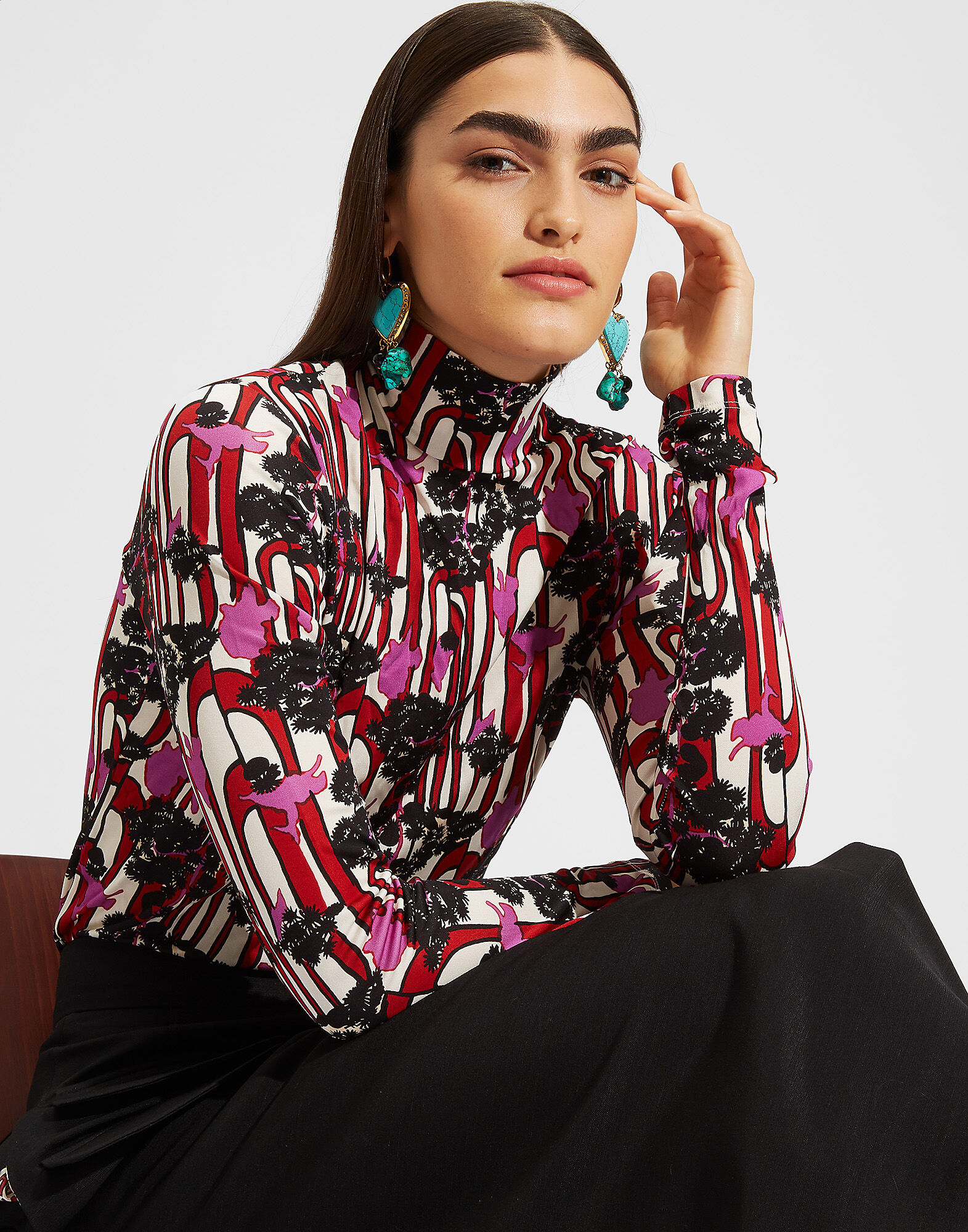 LaDoubleJ Turtleneck Ant Farm SHI0030JER003ANT0001