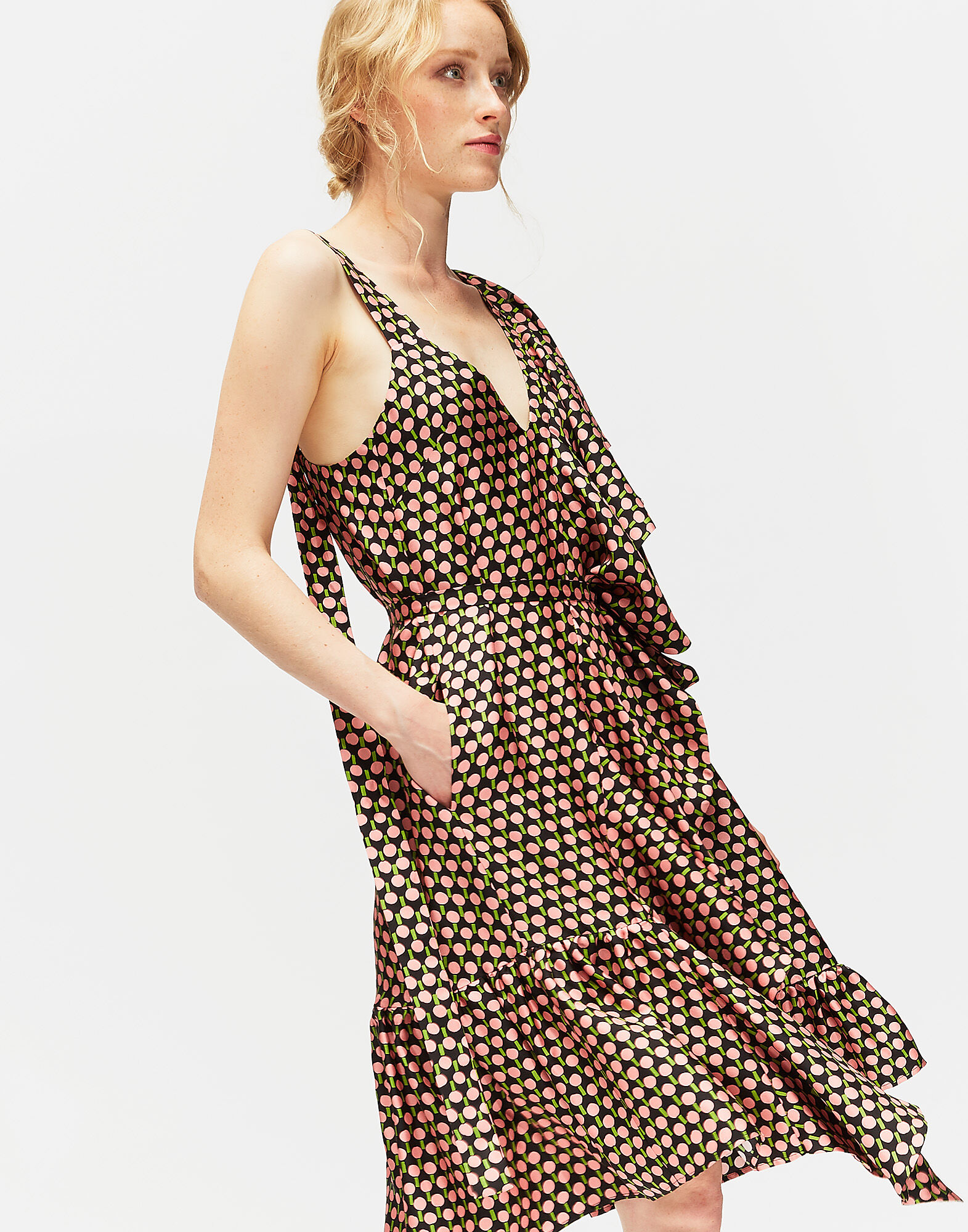 LaDoubleJ Jazzy Dress Ping Pong DRE0052SIL001PIN0001