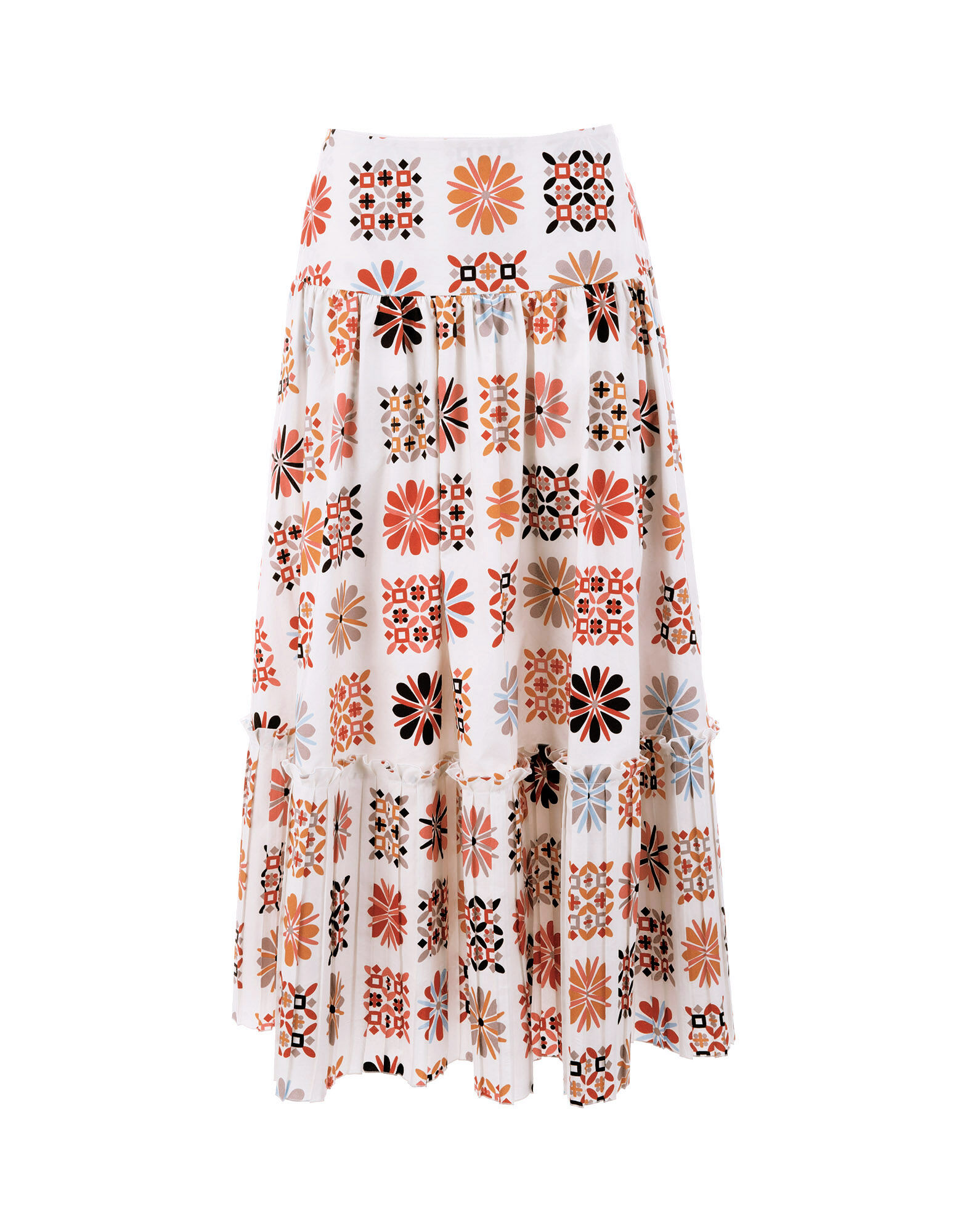 LaDoubleJ Balletto Skirt Vetrata Bianco SKI0050COT001VET0002