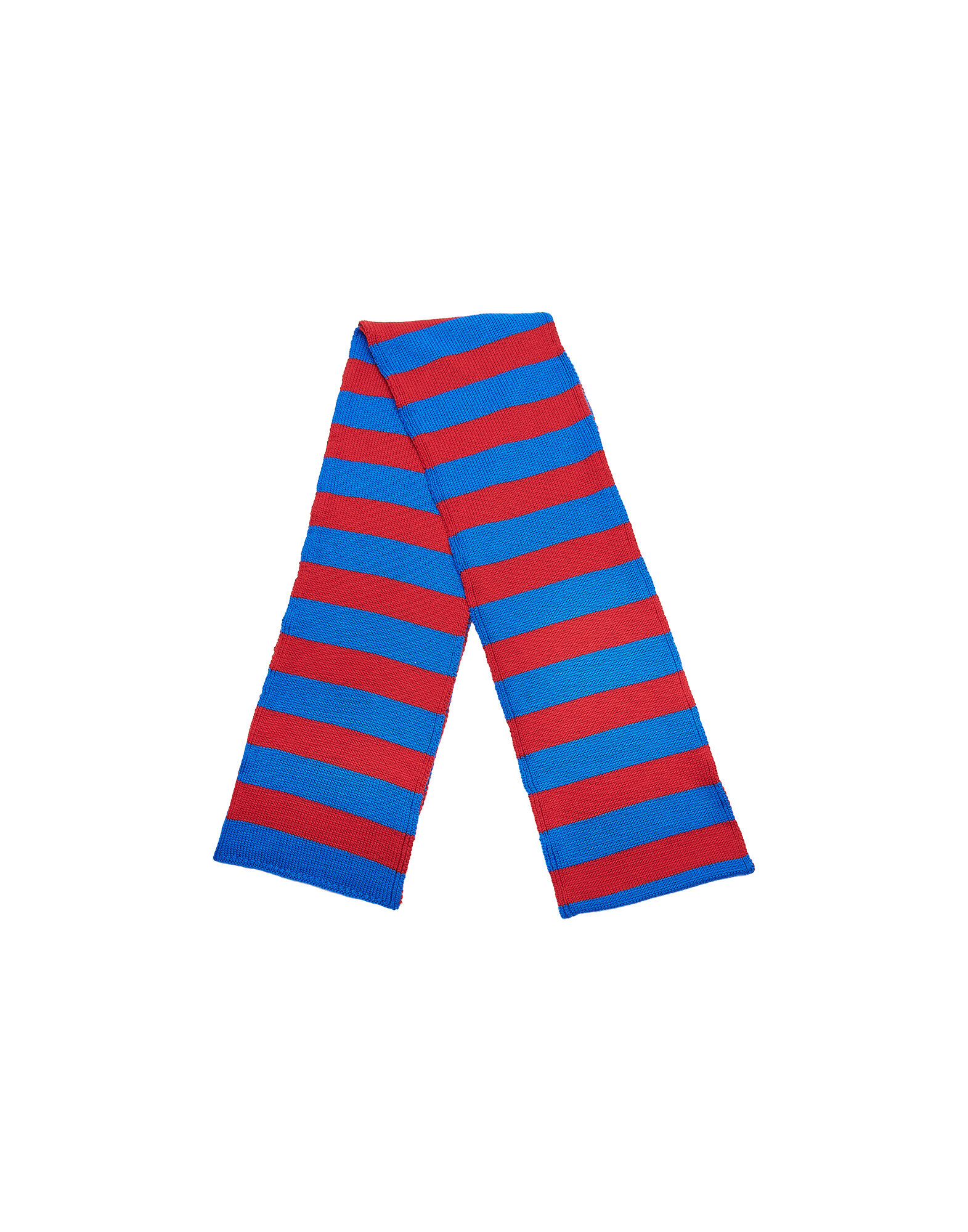 LaDoubleJ Knitted Skinny Scarf Blu/Rosso SCA0013KNI013VAR0020