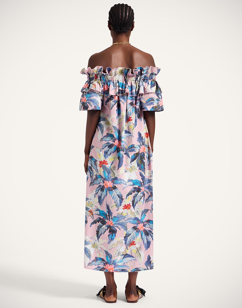 La DoubleJ Breakfast Dress La DoubleJ Breakfast Dress Maxi Tropicana Mauve DRE0331COT039TRC01PU06