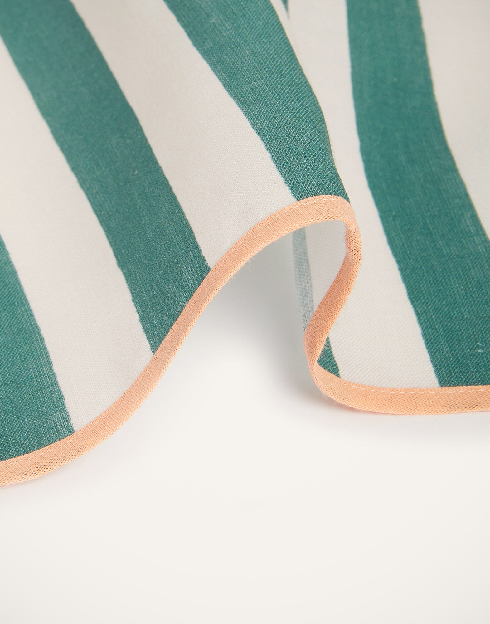 La DoubleJ Large Napkins Set Of 2 Riviera Green NAP0010LIN001RIV07GR02