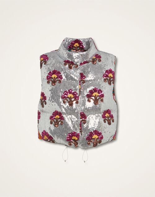 La DoubleJ Bonbon Puffer Vest Silver DOW0012PAI005TXQ01GY04