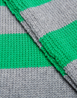 LaDoubleJ Knitted Skinny Scarf Grigio/Verde SCA0013KNI013VAR0021