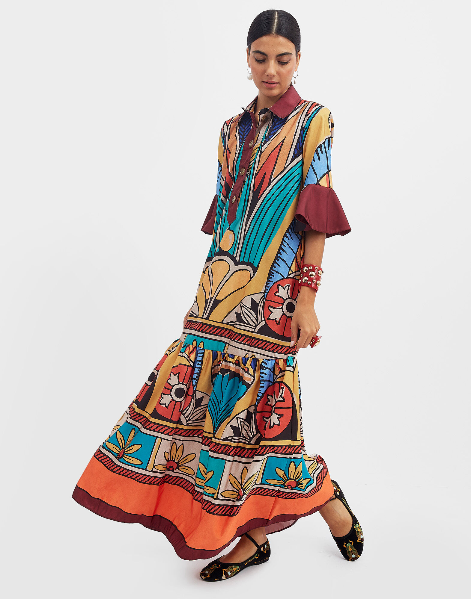 La DoubleJ Artemis Dress Philae Plac&eacute;e DRE0176FAI004PHI01MU01