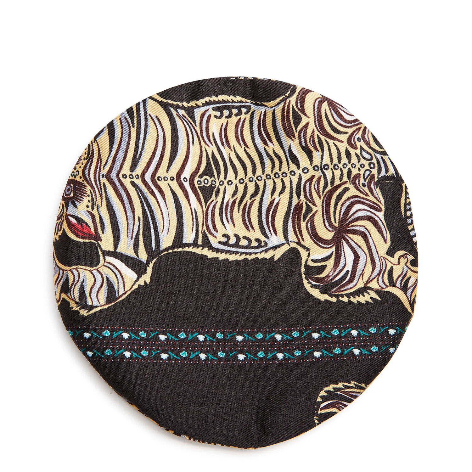 Shop La Doublej Mask Case In Tiger Tiles Black Small
