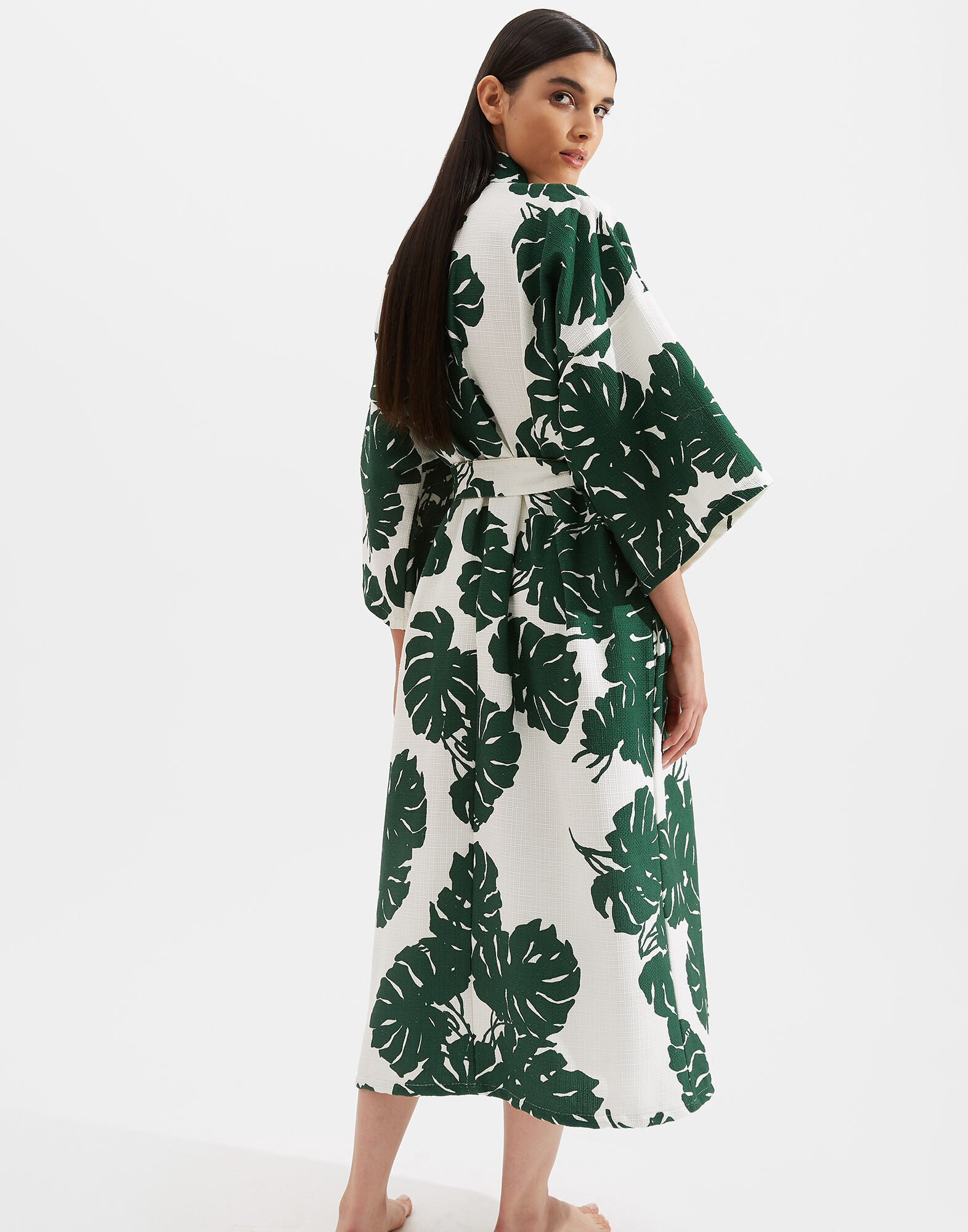 La DoubleJ Unisex Big Robe Monstera JAC0035COT024MON0001