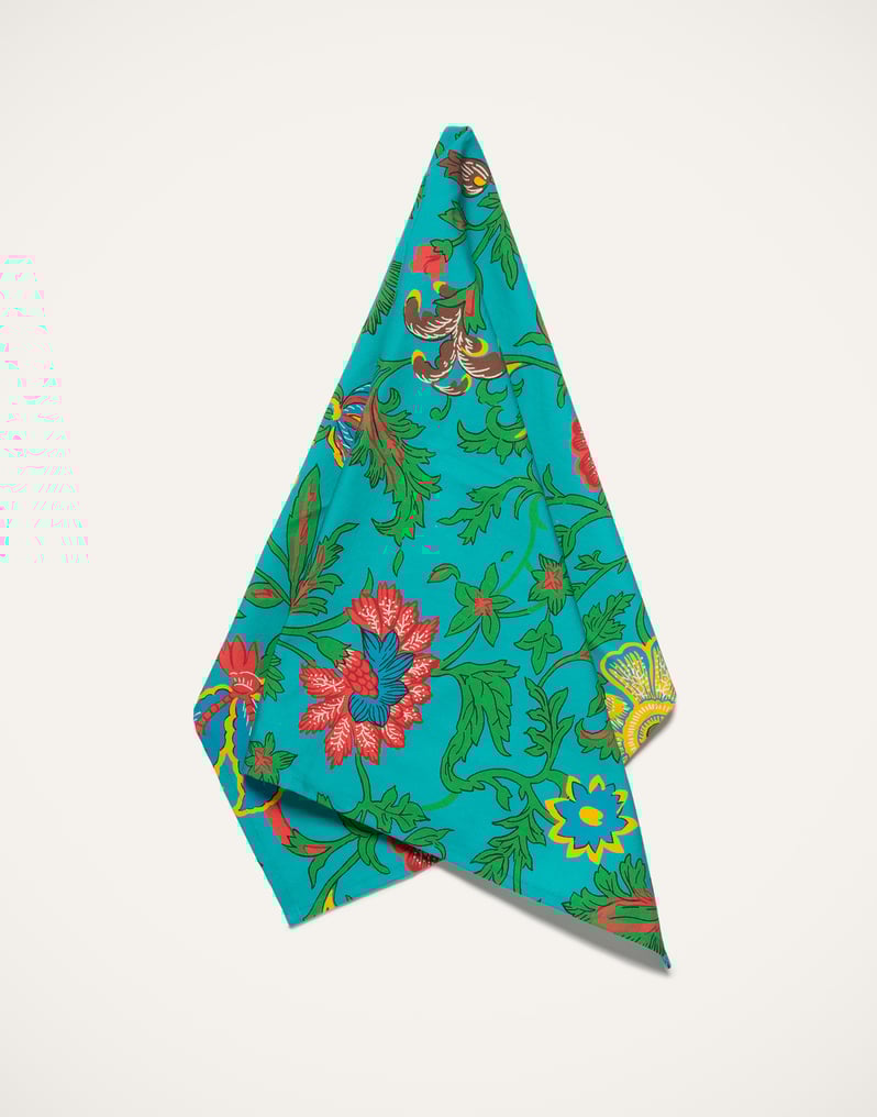 La DoubleJ Dishtowel La DoubleJ Dishtowel Dragon Flower Turchese DST0001COT019DRA0005