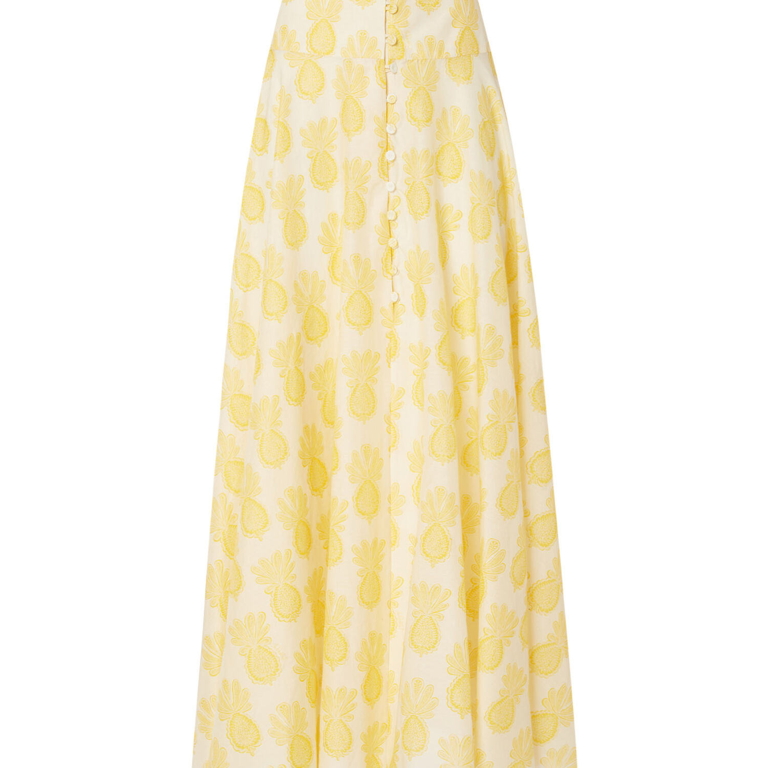 Shop La Doublej Ariel Skirt In Pineapple Sunflower White