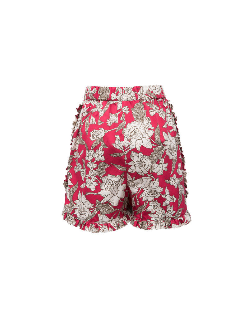 LaDoubleJ Ruffle Shorts Lilium TRO0005COT002LIL0001