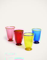 La DoubleJ Rainbow Glass Set of 4 La DoubleJ Rainbow Glass Set of 4 Rainbow GLA0004MUR001ASS0001