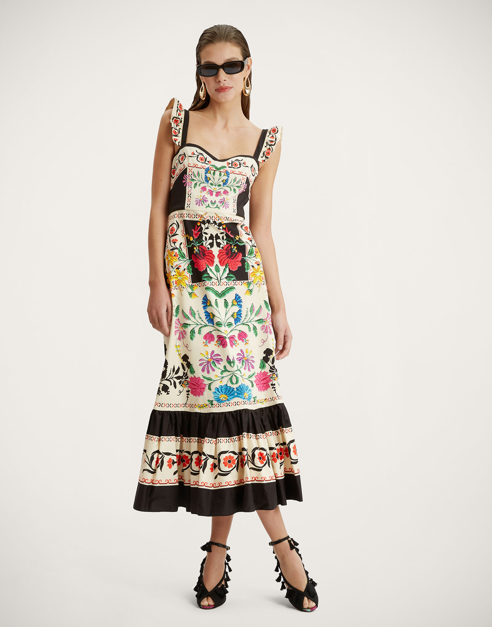 La DoubleJ Gingerbread Dress Plaza Plac&eacute;e Ivory DRE0672COT037PLA04WH04