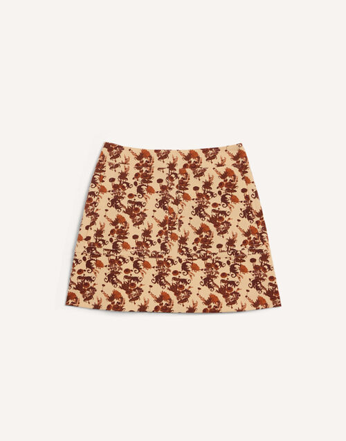 La DoubleJ Short Skirt Coven Micro Buttercream SKI0027WOL037COV02WH09
