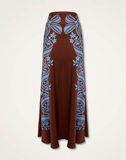 La DoubleJ Sleek Skirt Signoria Placée Brown SKI0127VIS024SIG01BR11