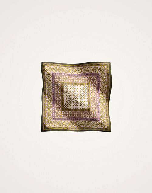 La DoubleJ Foulard 45 Pagoda Placée Pink SCA0065SIL006PAG01PI01