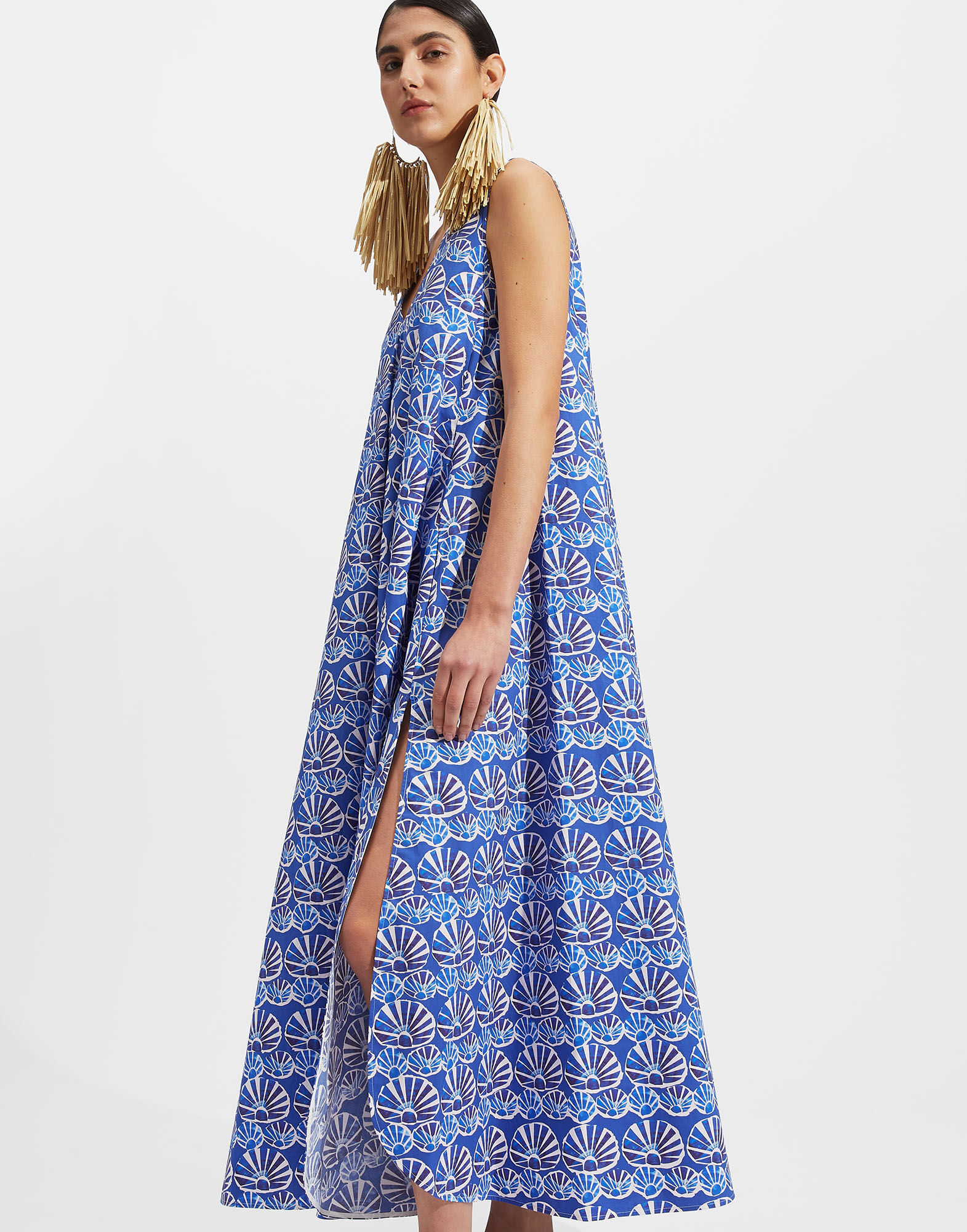 La DoubleJ Tent Dress Conchiglie DRE0242COT001COH0001