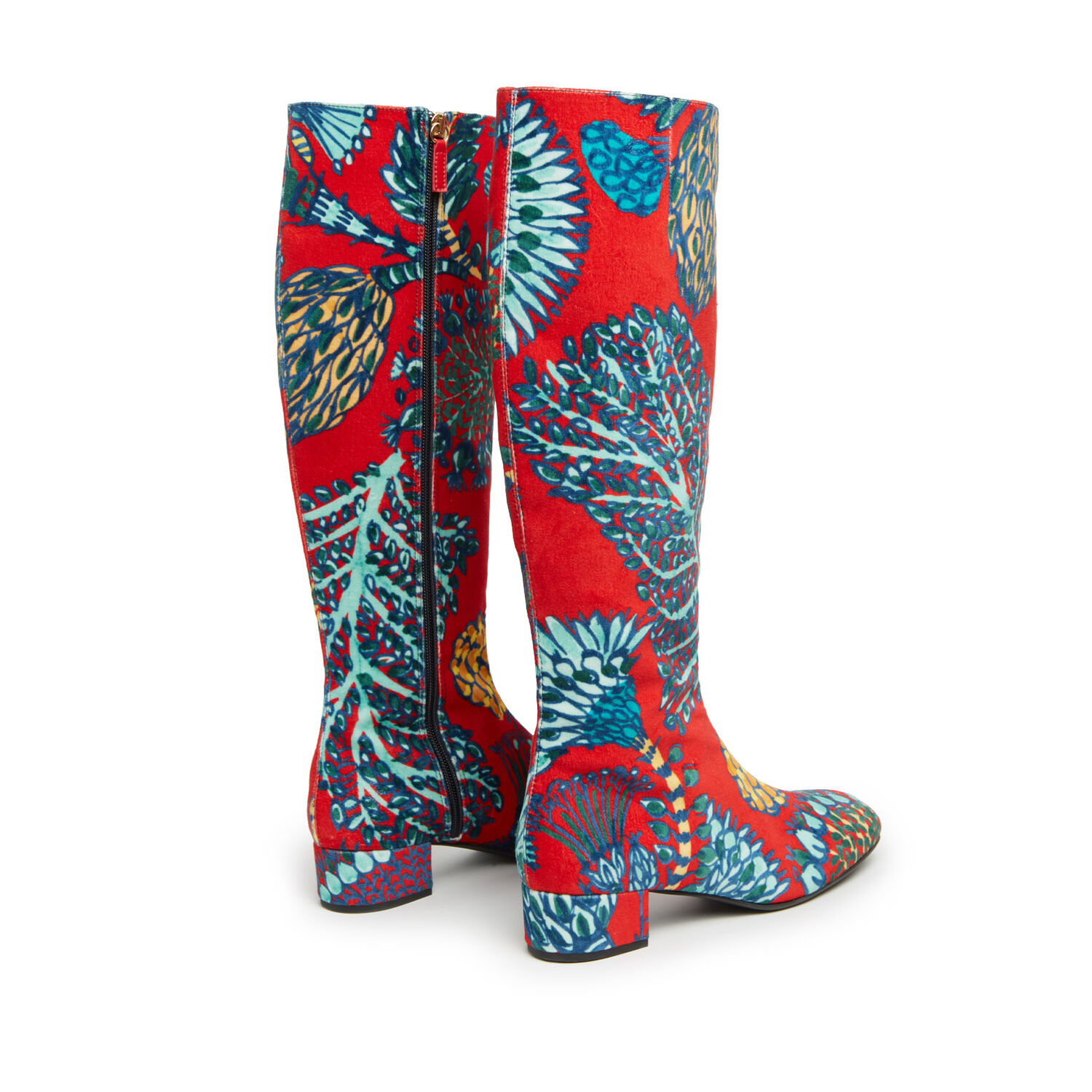 Shop La Doublej Edie Boots In Sicomore Red