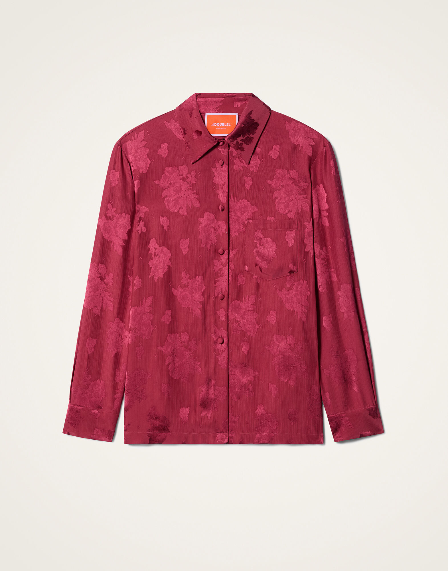 La DoubleJ Boy Shirt Solid Brick Red SHI0001JCQ133SOLIDRE06