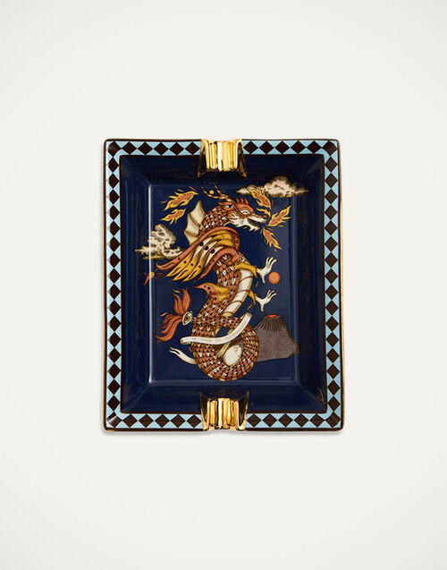 La DoubleJ Ashtray The Dragon Midnight Blue TRI0010CER001DRG01BU04