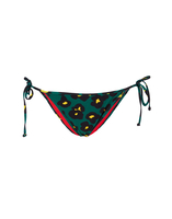 LaDoubleJ String Bikini Bottom LaDoubleJ String Bikini Bottom Flower Leopard Verde SWI0004LYC001FLL0002