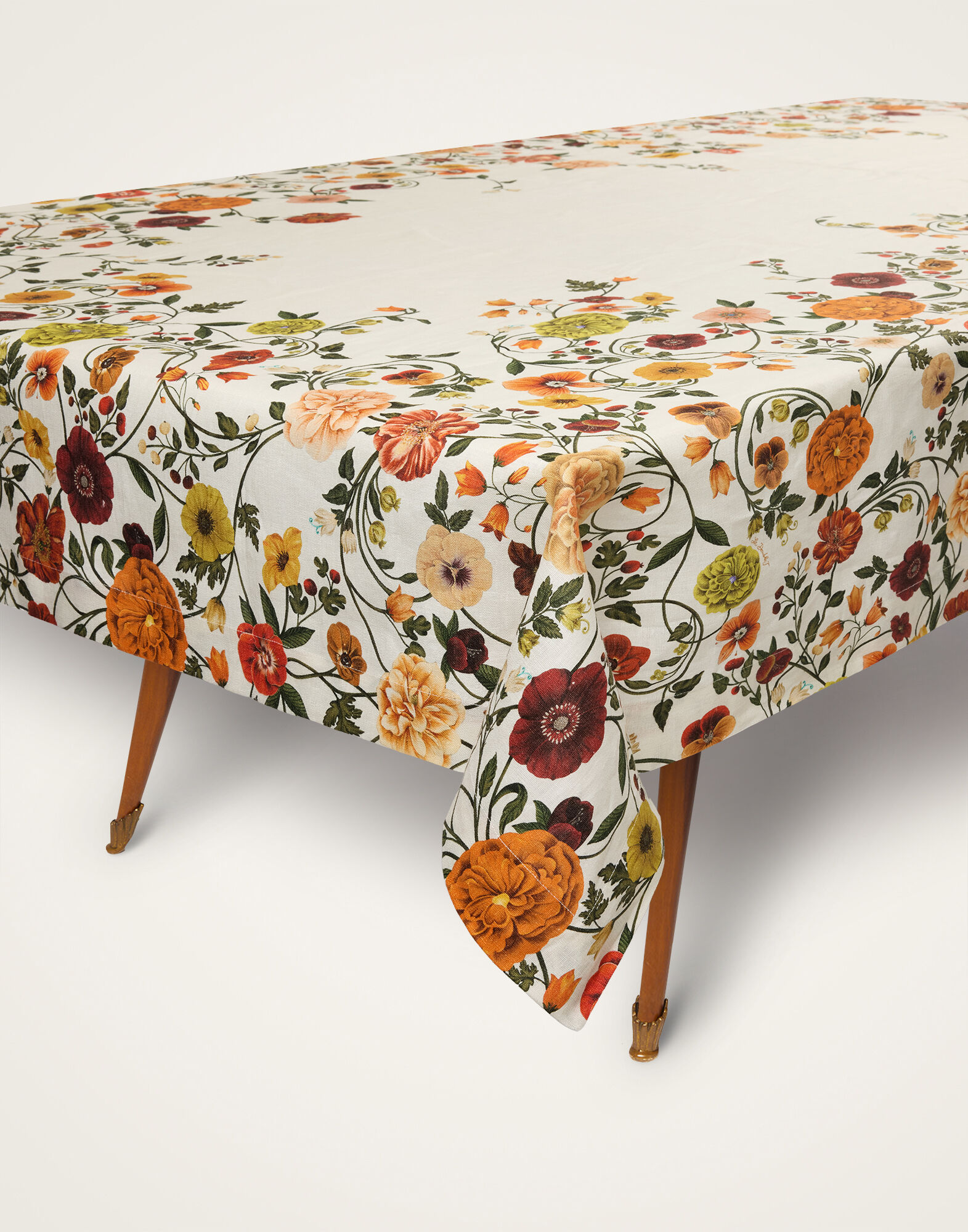 La DoubleJ Large Tablecloth Botticelli Plac&eacute;e Multicolor TBC0018LIN008CEL02MU01