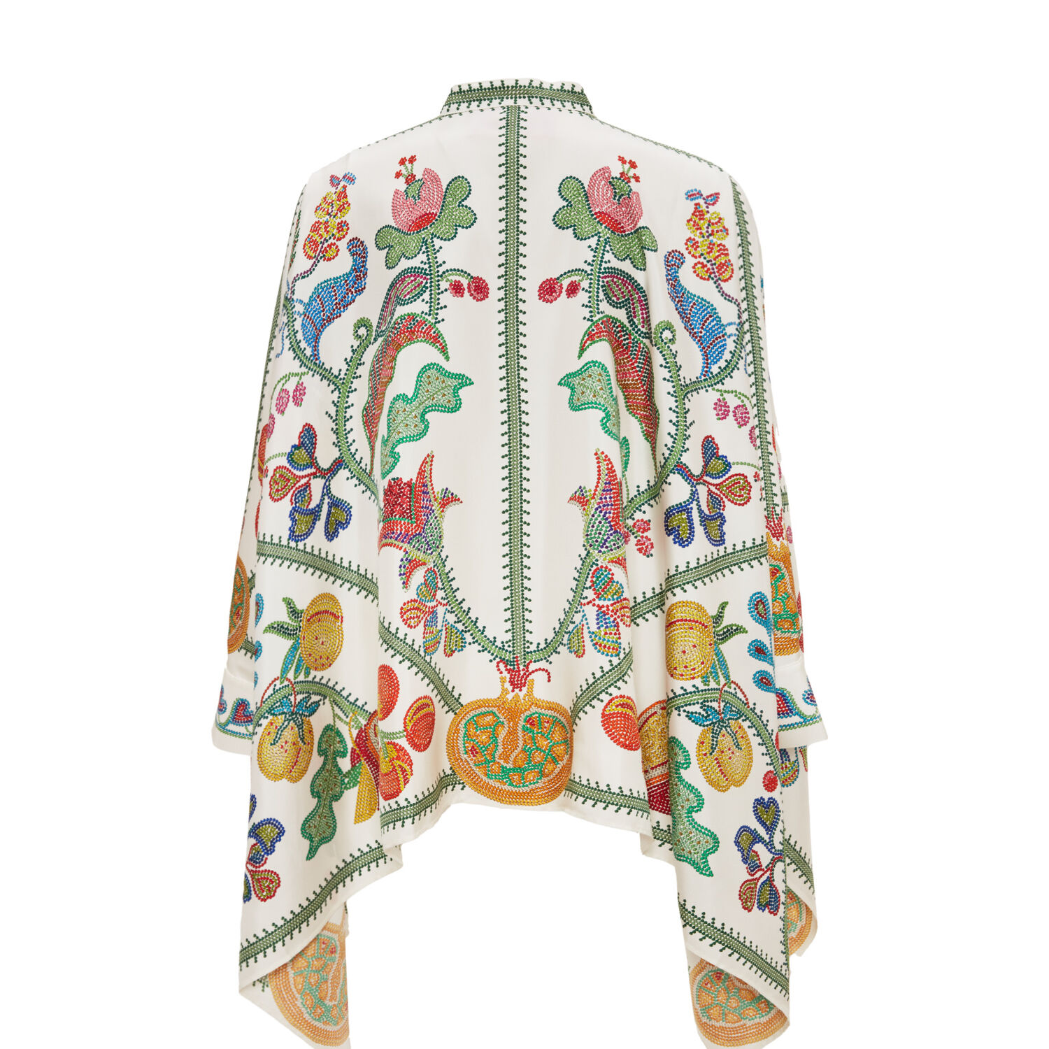 La Doublej Foulard Placee Iconic Tunic In Grenadilla Placée Off White