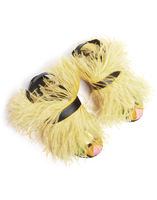 LaDoubleJ LDJ X Fabrizio Viti Feathered Jean Clogs LaDoubleJ LDJ X Fabrizio Viti Feathered Jean Clogs Lucky Charms SHO0002COT017CHA0001