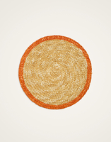 La DoubleJ Straw Coasters Set Of 2 La DoubleJ Straw Coasters Set Of 2 Solid Orange CST0006STR001SOLIDOR02