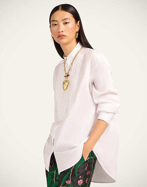 La DoubleJ Oversize Peggy Shirt La DoubleJ Oversize Peggy Shirt Solid White SHI0150COT064SOLIDWH01