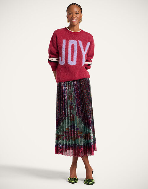 La DoubleJ Accordion Skirt Regalia Placée Menta SKI0183PAI014REG02GR11