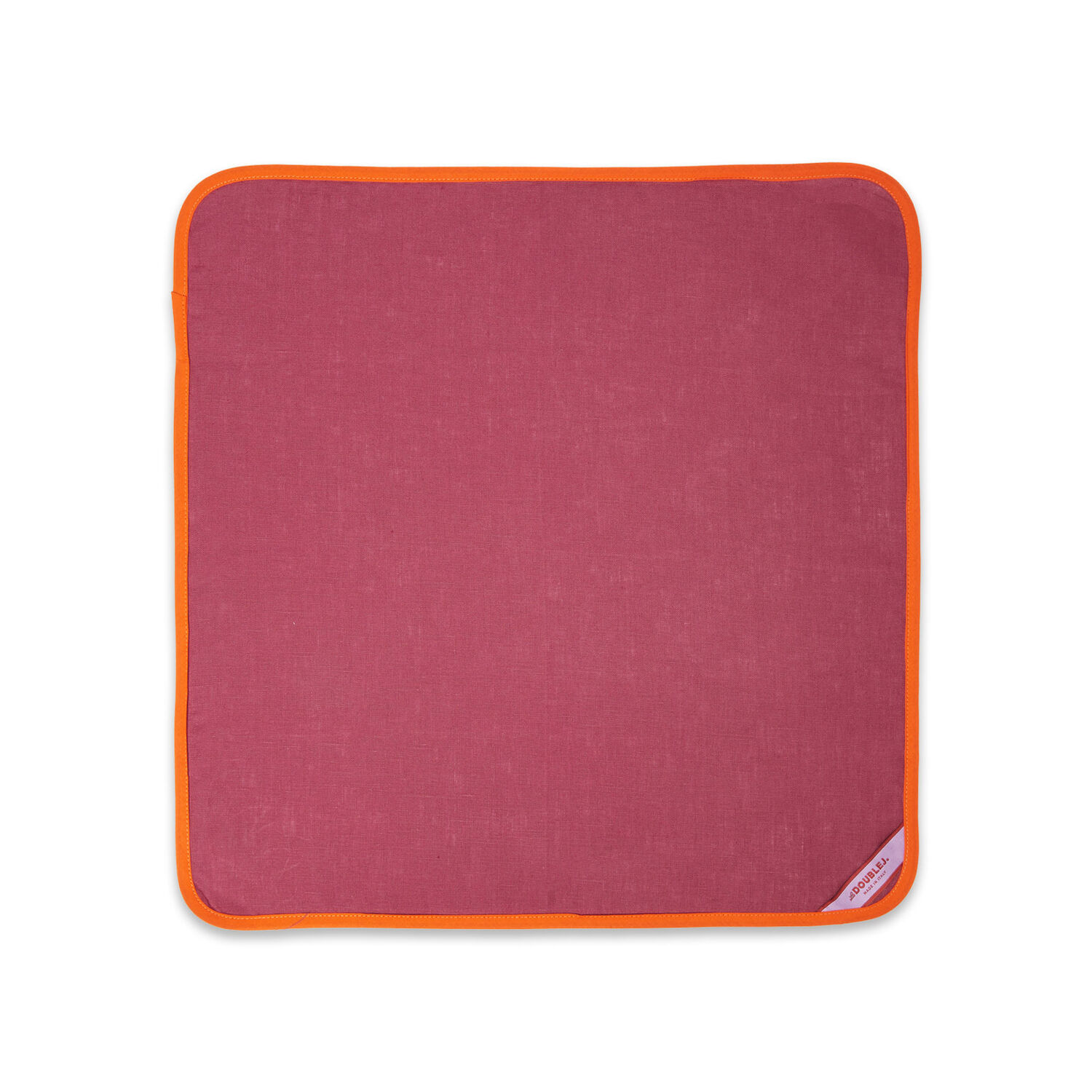 Shop La Doublej Large Napkins Set Of 2 (45x45) In Rainbow Raspberry