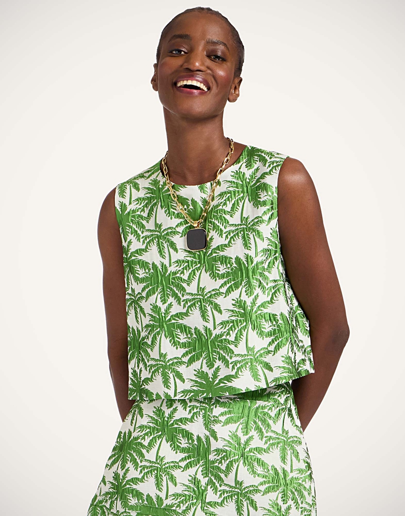 La DoubleJ Aria Top La DoubleJ Aria Top Tropicana White TOP0125JCQ112TRC03WH01