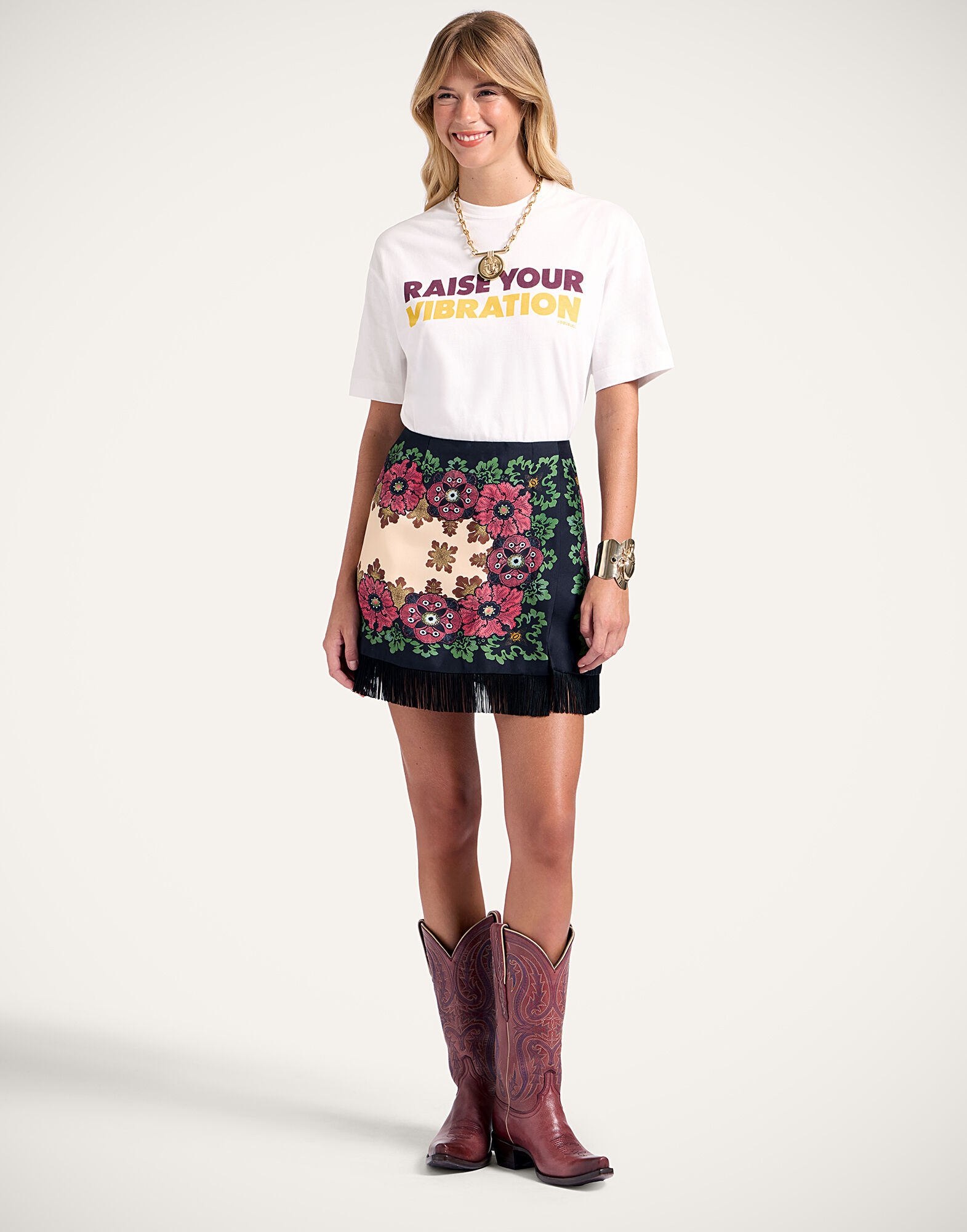 La DoubleJ House T-Shirt Off White TSH0020JER032SOP03WH05