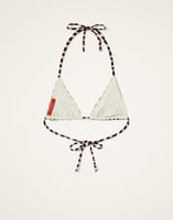 La DoubleJ Triangle Bikini Top La DoubleJ Triangle Bikini Top Pesciolini Blue SWI0003LYC001PES04BU03