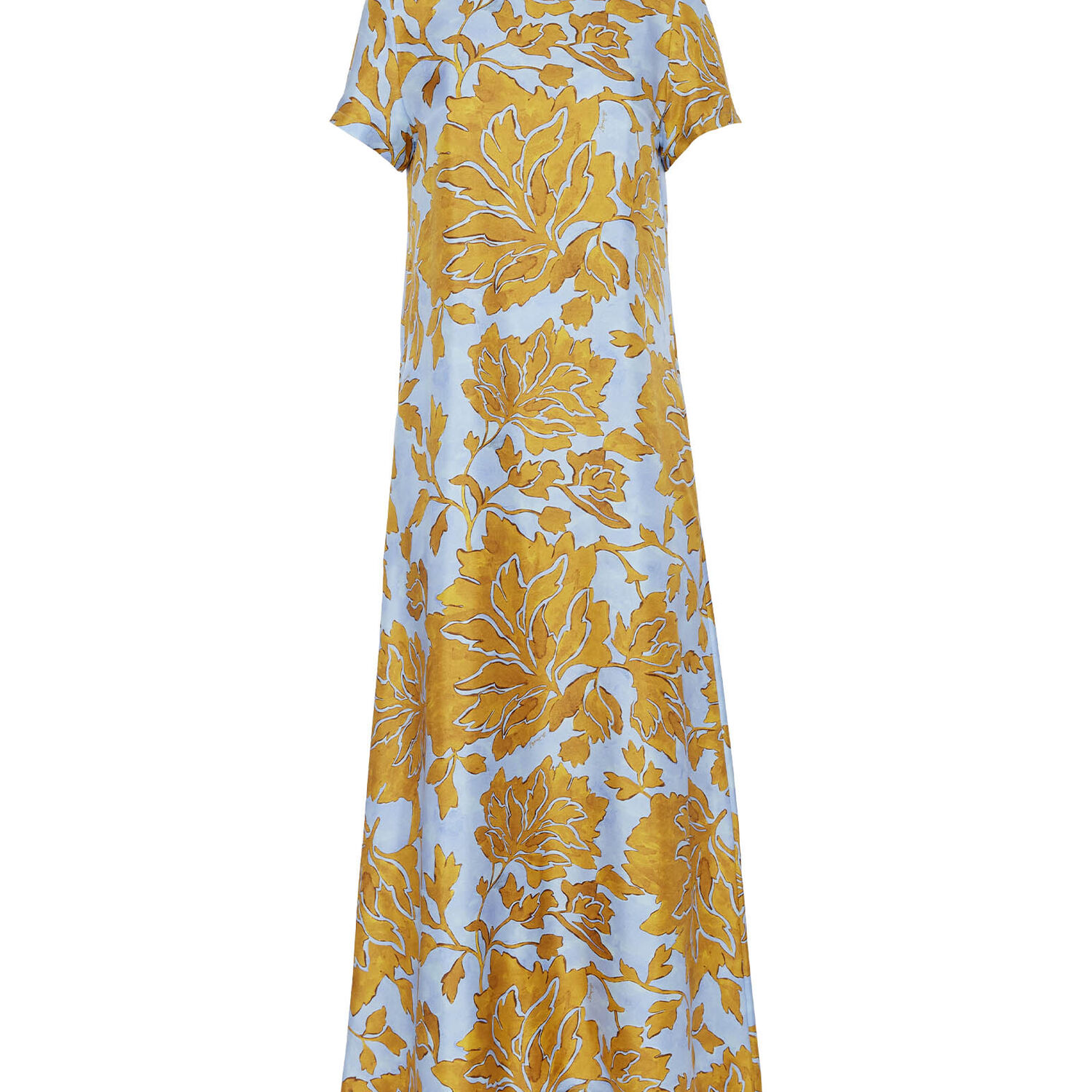 Shop La Doublej Swing Dress In Tangle Light Blue