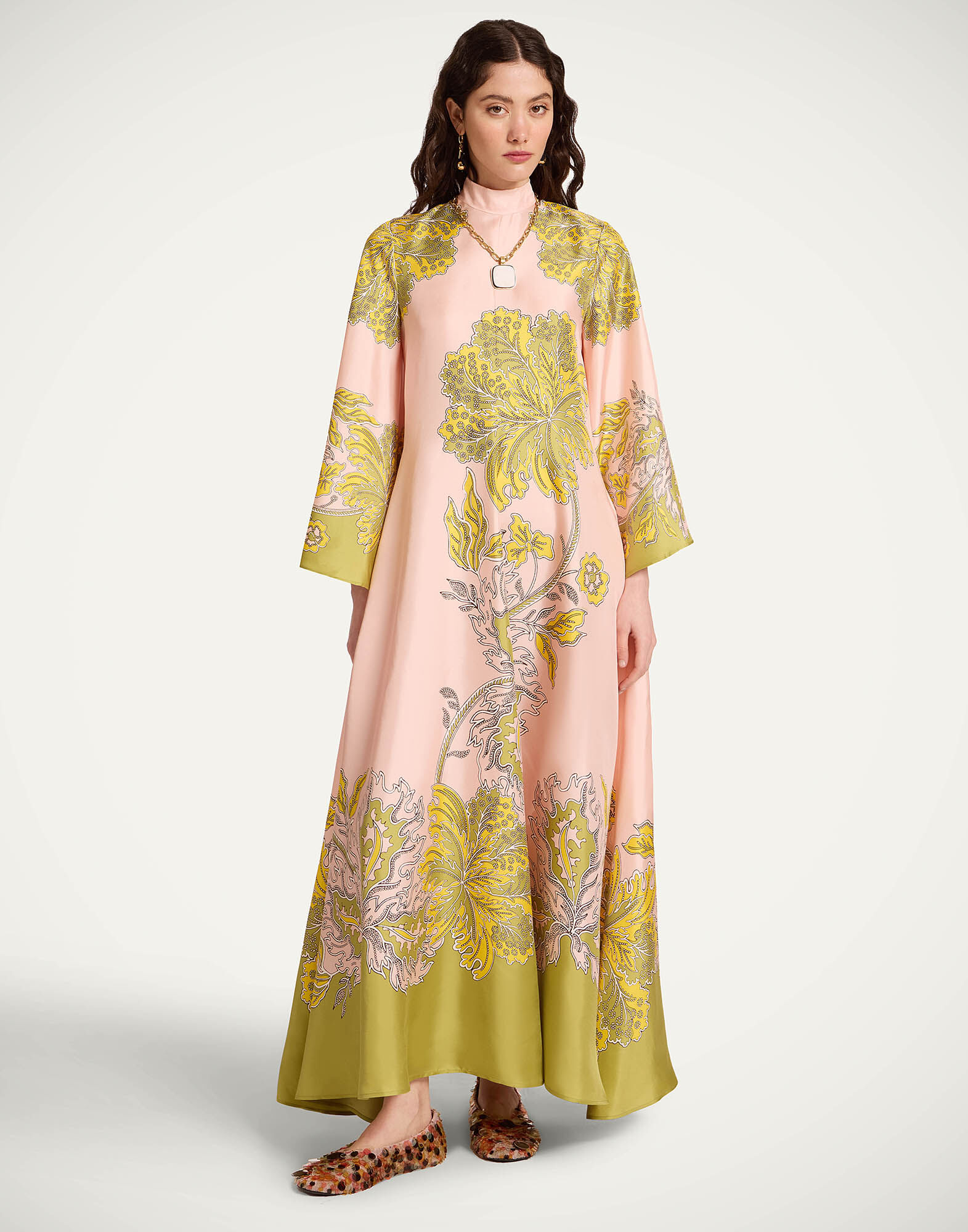 La DoubleJ Magnifico Dress Swathe Plac&eacute;e Pink DRE0232SIL001SWA03PI01