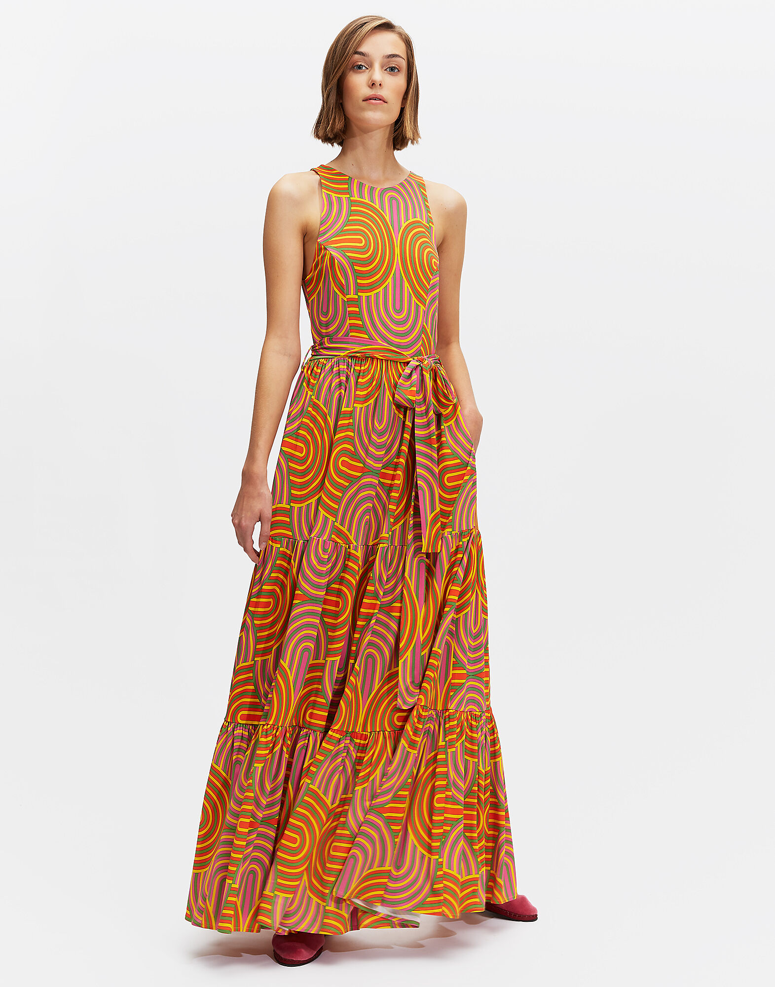 LaDoubleJ Pellicano Americano Dress Slinky Giallo DRE0056JER004SLI0003