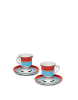 La DoubleJ Espresso Cup &amp; Saucer Set of 2 Rainbow Azzurro DIS0007CER001RAI0002