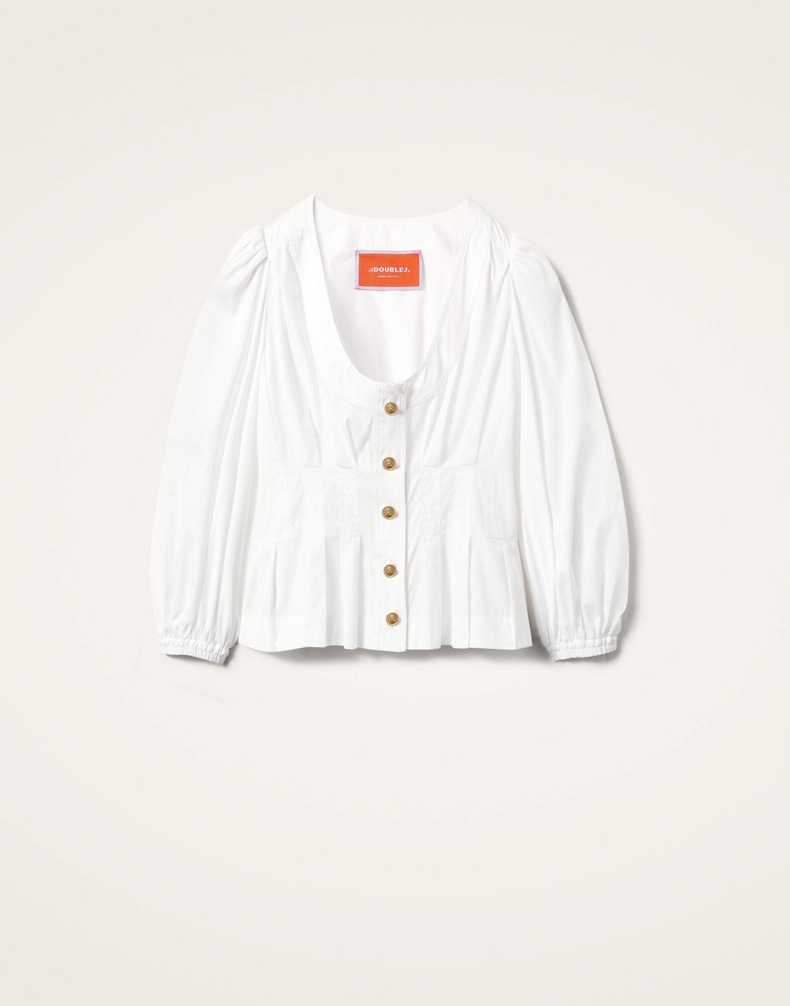 La DoubleJ Primrose Shirt Solid White SHI0122COT064SOLIDWH01