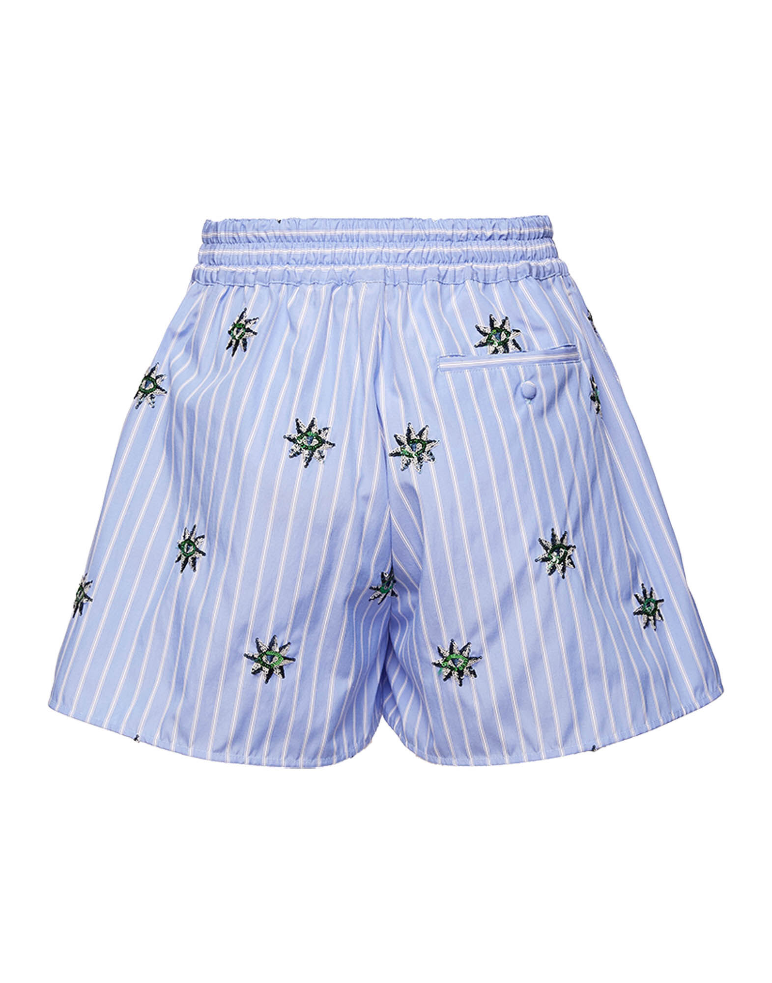 La DoubleJ Pull-Up Shorts Third Eye Embroidered TRO0059EMB009THE02BU01