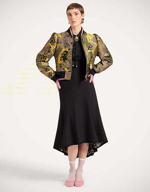 La DoubleJ Good Butt Skirt Solid Black SKI0180JER072SOLIDBL01