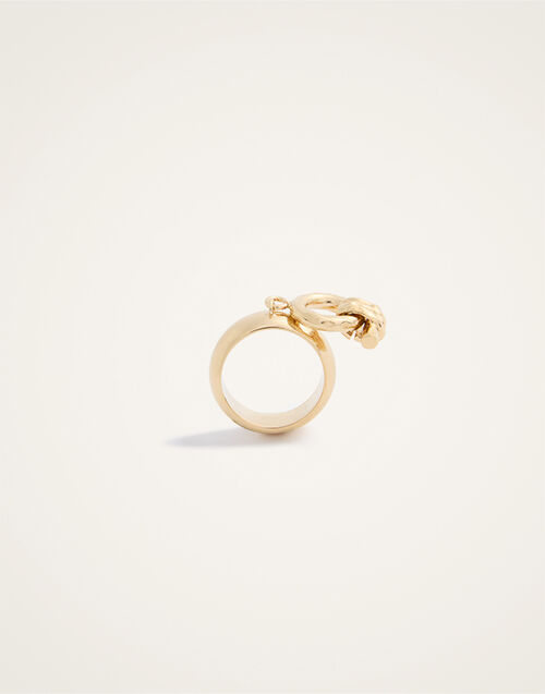 La DoubleJ Shen Loop Ring La DoubleJ Shen Loop Ring 24K Gold Plate RIN0014BRA003SOLIDYE05