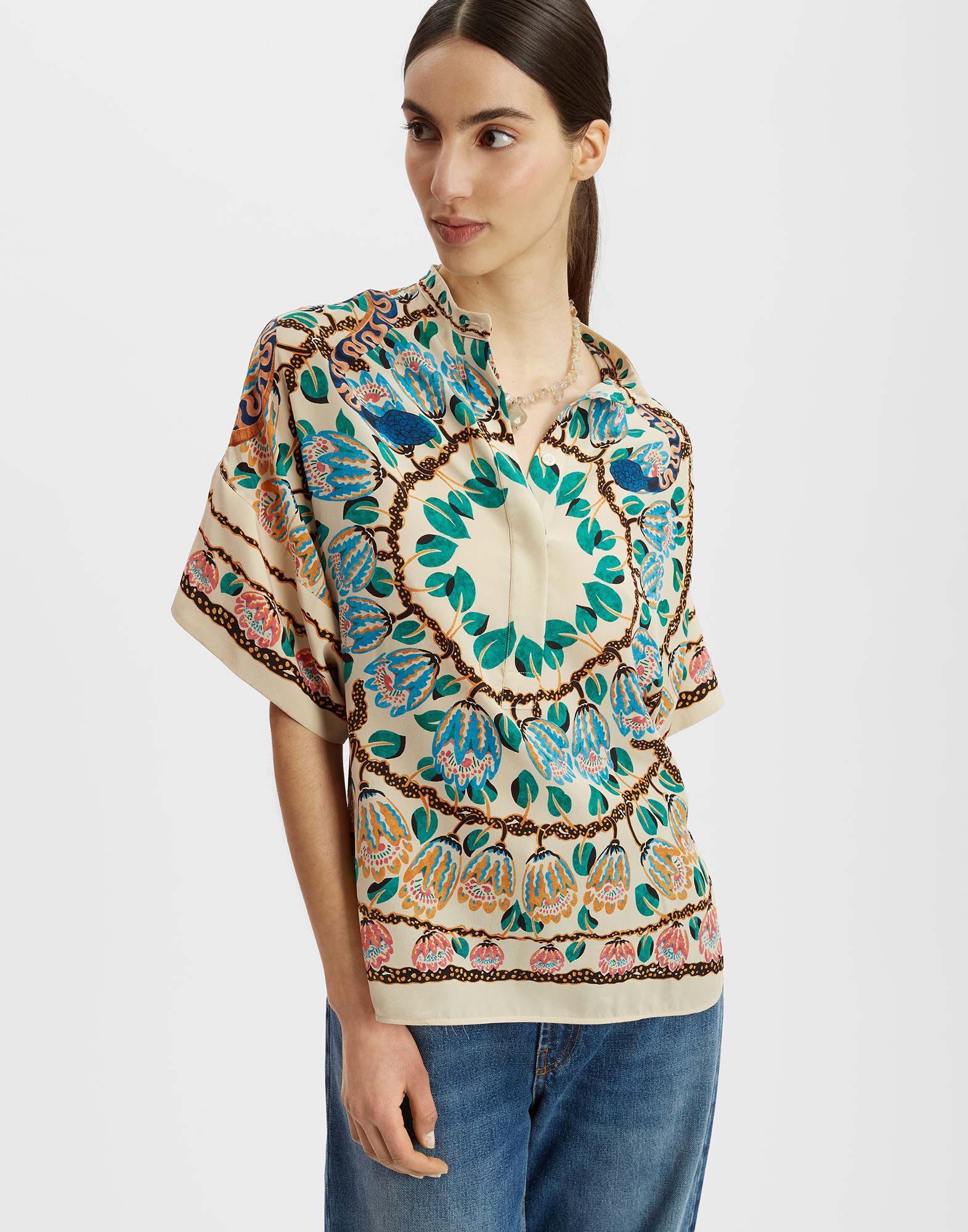 Estelle Blouse in Eve Ecru for Women | La DoubleJ