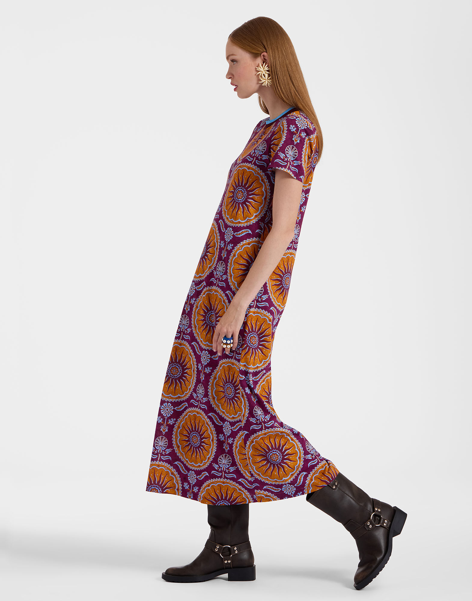 La DoubleJ Sporty Swing Dress Sovereign Purple DRE0247JER002SOV01PU01